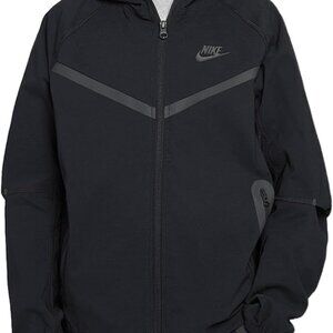 Nike Tech Big Kids Woven Jacket in Black/Black A28
